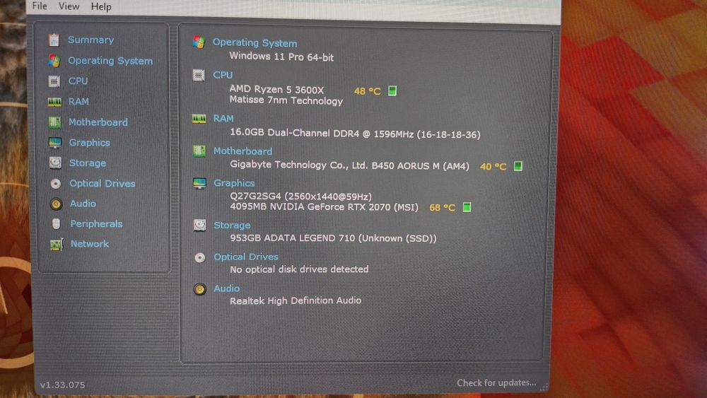 PC Gaming Ryzen 5, RTX 2070, 16 GB RAM