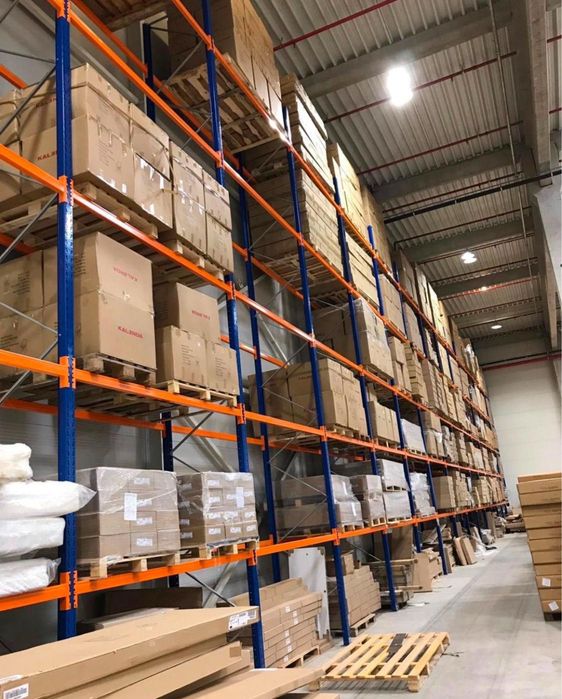Rafturi metalice depozitare Euro paleti și marfa manuala