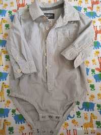 Бодик - рубашка для мальчика 6-9 месяцев