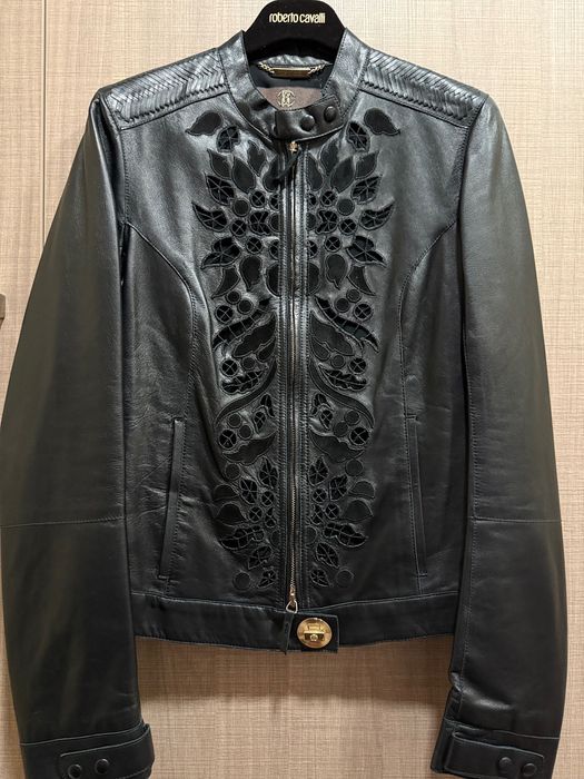 Куртка кожаная Roberto Cavalli original