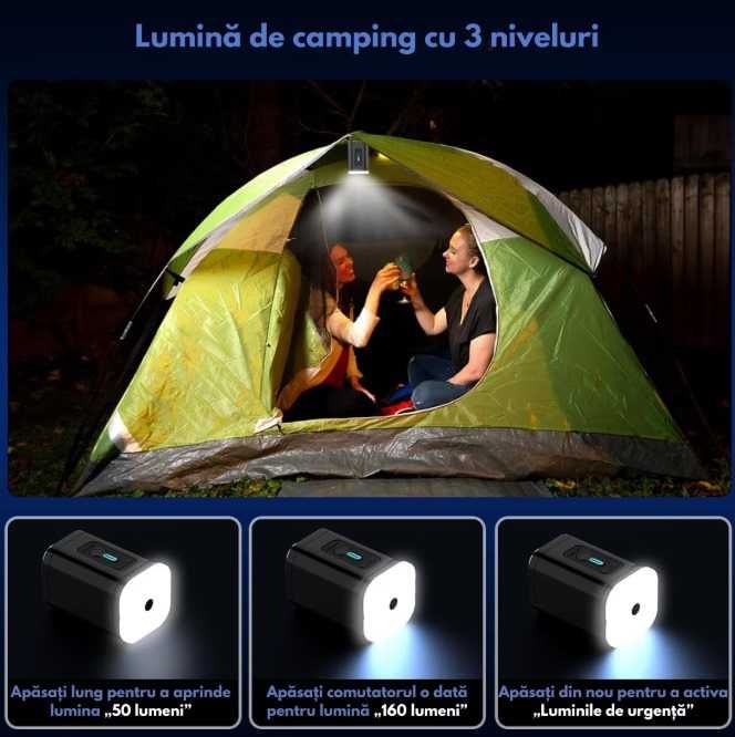 Pompa de aer electrica,3in1, umflare/dezumflare/vidare, Baterie1200mAh