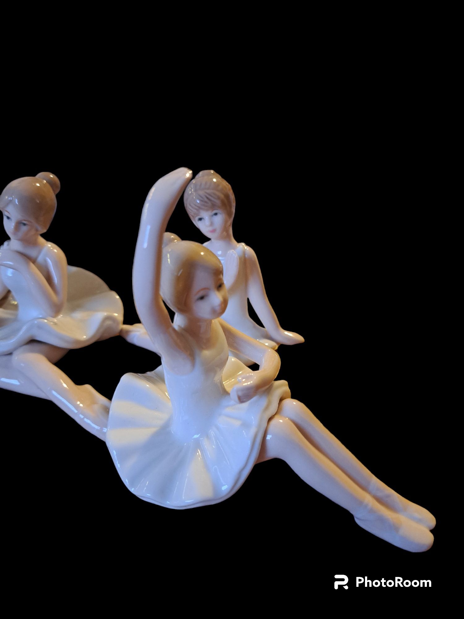 Колекция от 4 порцеланови балерини, винтидж