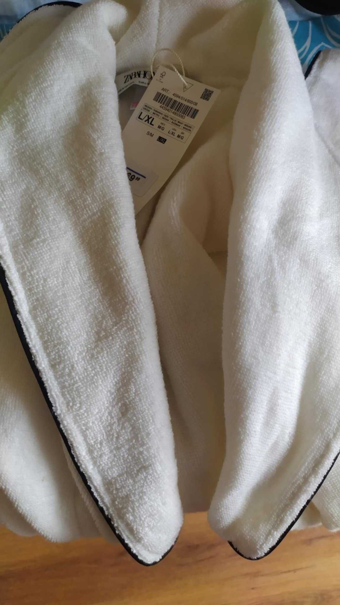 Продавам халат Unisex, ZARA HOME , размер L/XL Бял
50 лв.