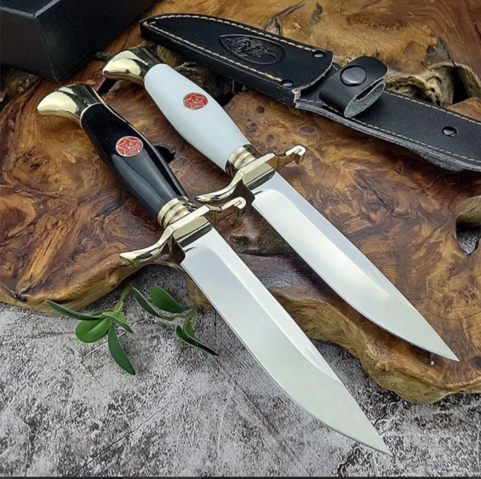 Руски нож ФИНКА в кожена кания