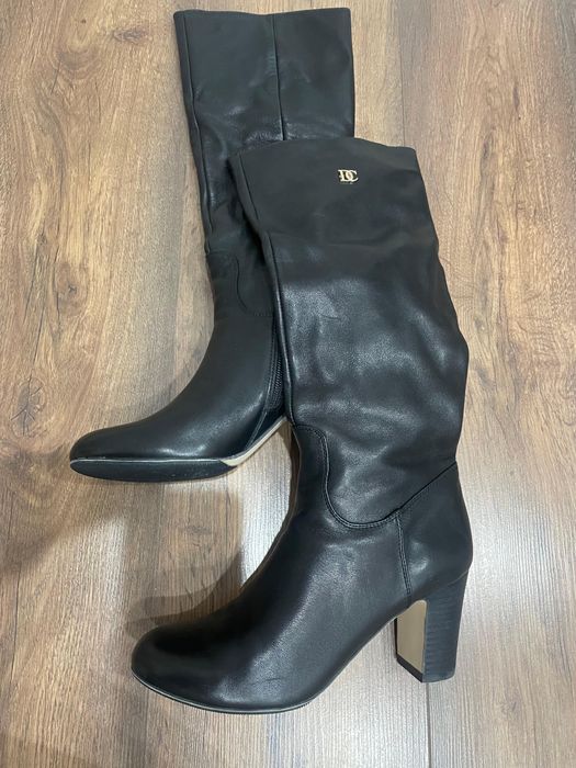 Осенние сапоги женские кожа