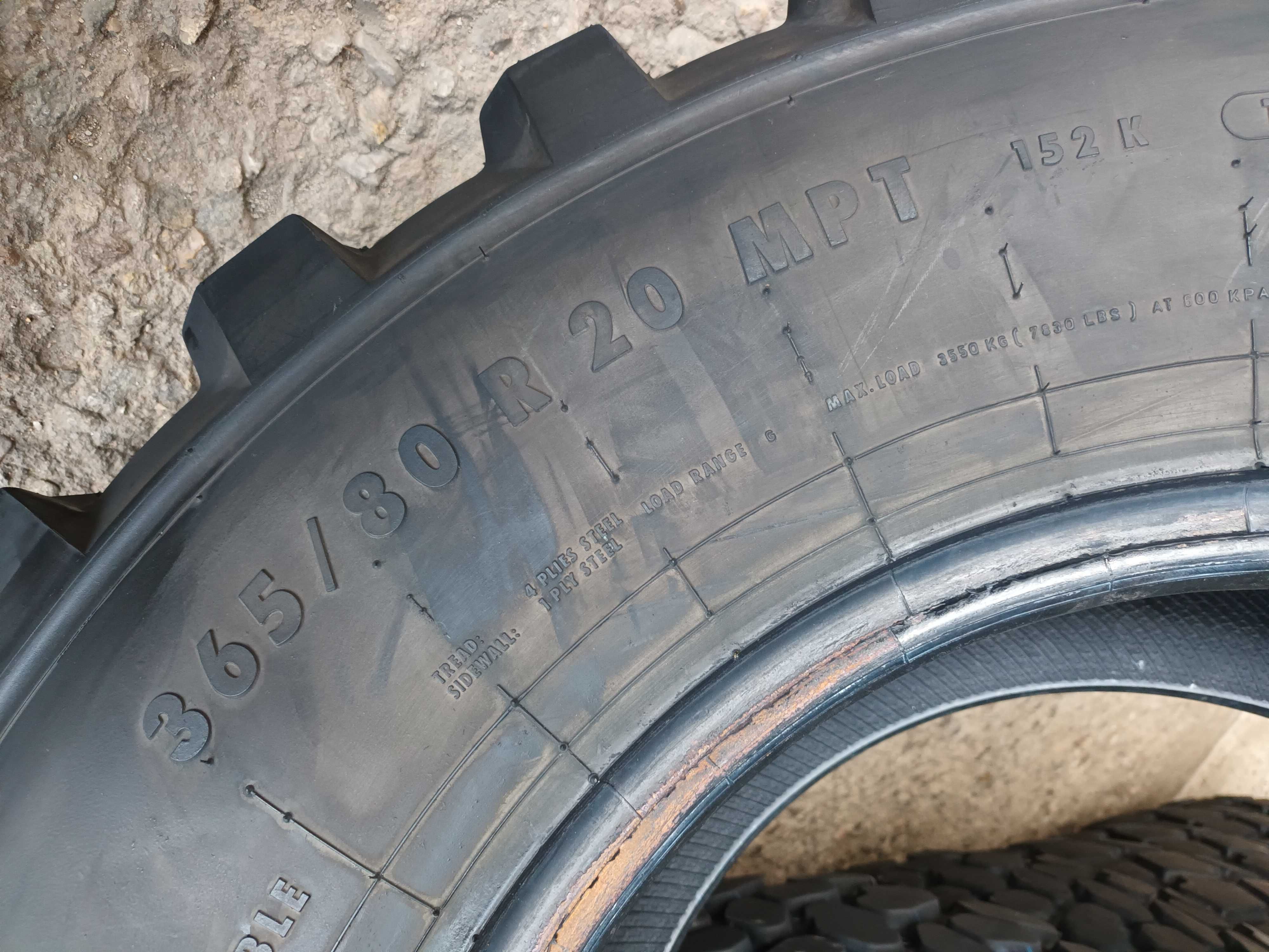 1 тежкотоварна гума 365/80R20 (14.5R20) Continental MPT81 152K M+S