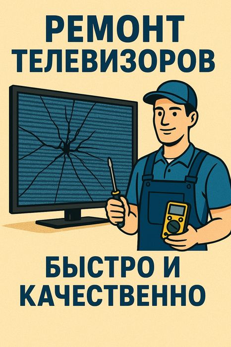 Ремонт телевизоров! Быстро и качественно!