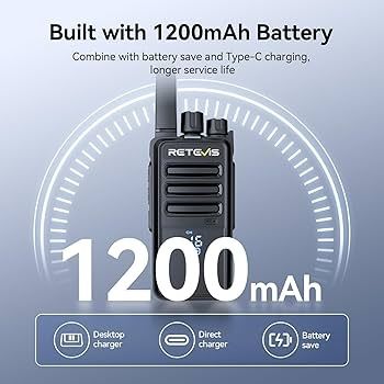 Retevis NR610 Walkie Talkie pentru adulți, PMR446 Walkie Talkie reîncă