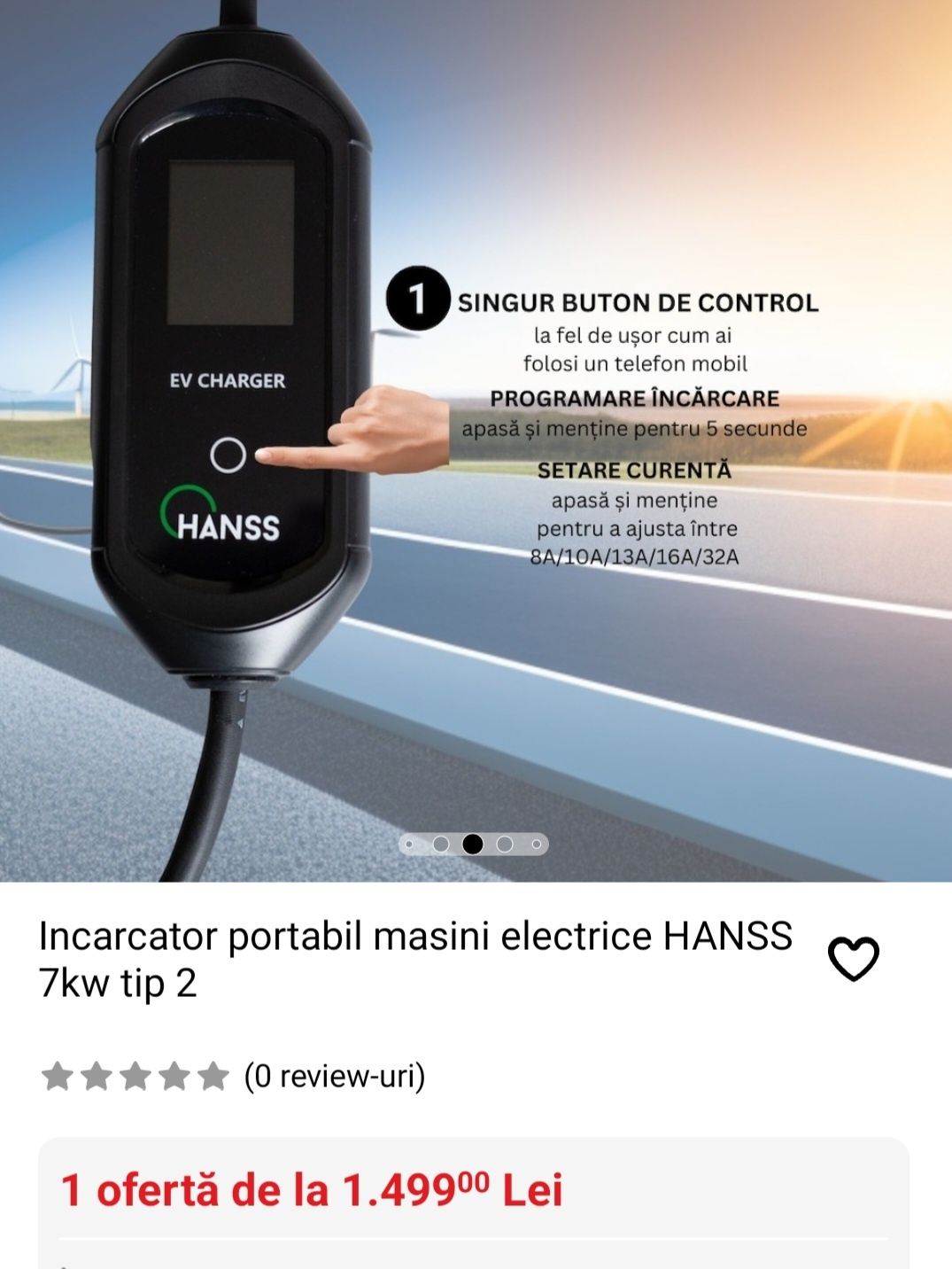 Incarcator masina electrica  nou 7kw