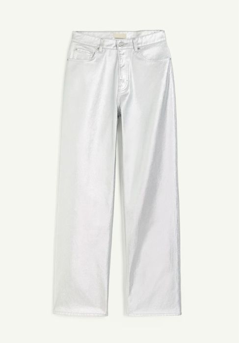 Сребристи дънки H&M 36