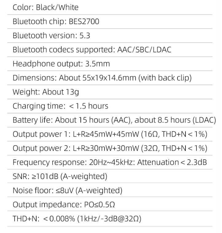 Bluetooth адаптер ЦАП для наушников FiiO BTR11