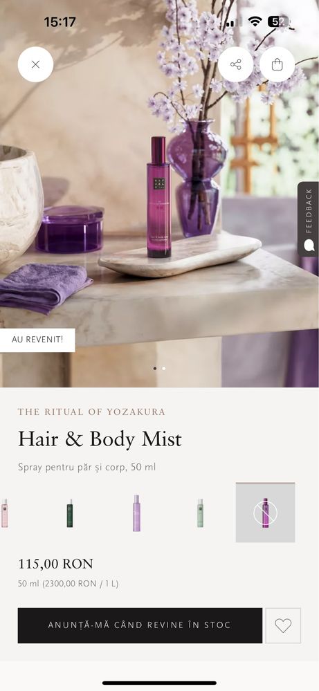 Ritual of Yozakura parfum pt corp si par Rituals