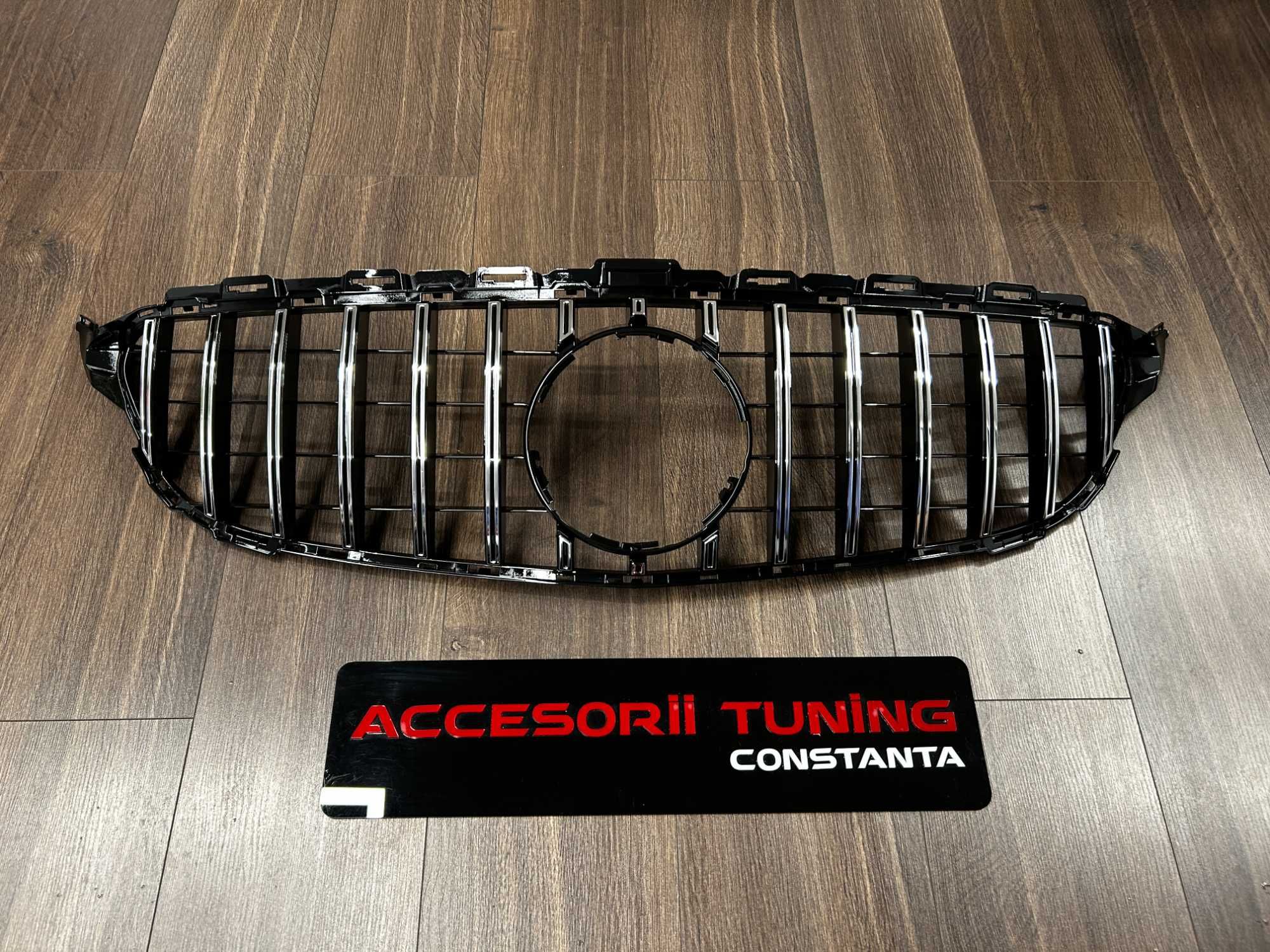 Grila Centrala GT-R Panamericana Crom Mercedes C Class W205 2015-2018