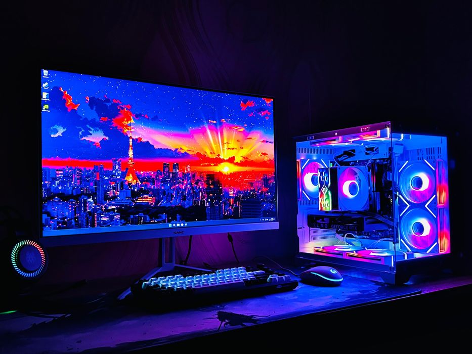 Мощный Игровой Компьютер с Монитором 2к 180 герц 27 дюймов КОМПЛЕКТ!!