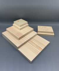 Дървени плочки, основи, подложи, заготовки. Дървени шайби