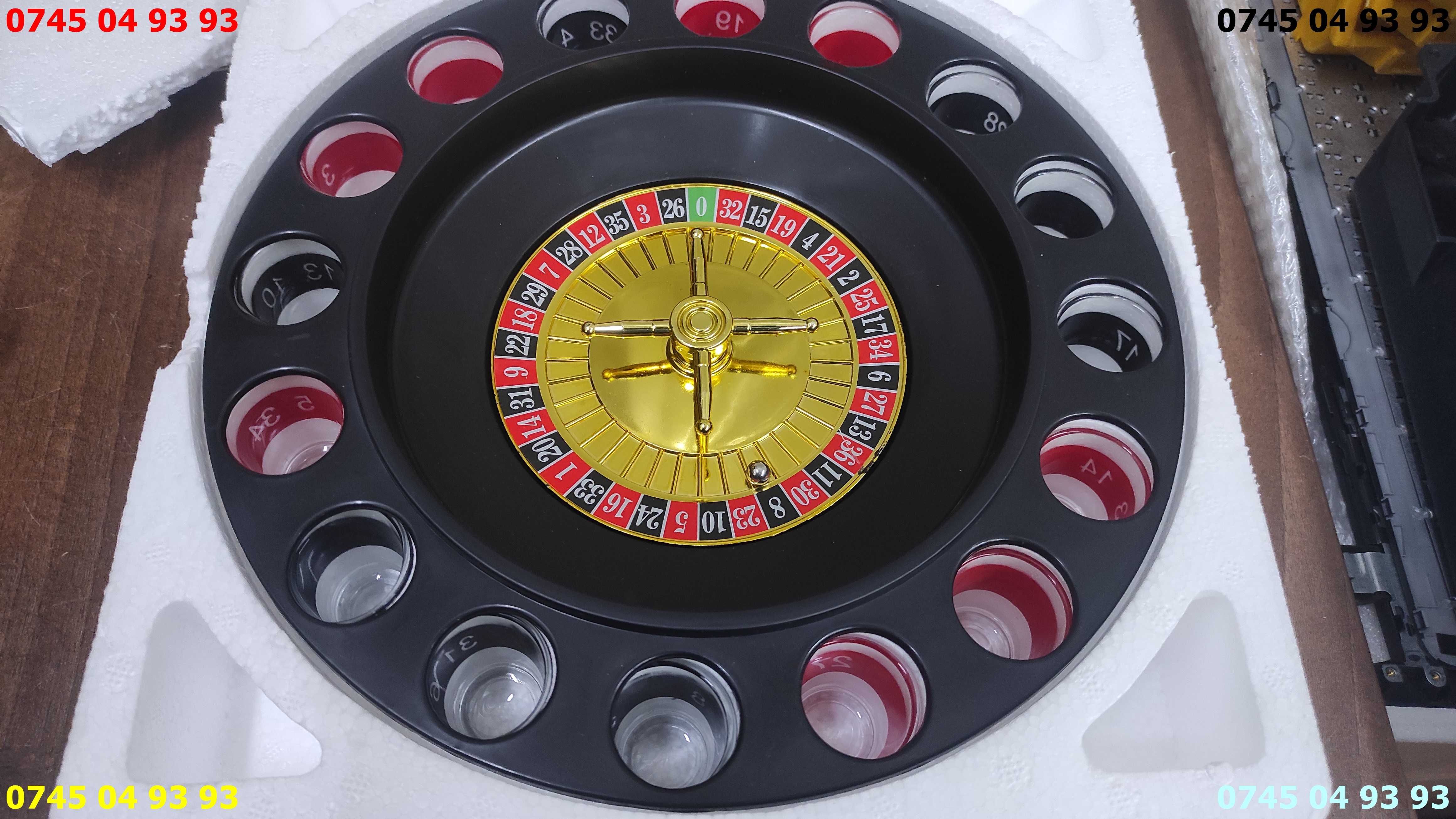 joc drinking roulette set ruleta cu pahare noua in cutie