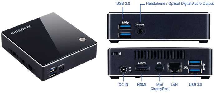 Calculator GIGABYTE BRIX  i7-4500u 8 GB 256Gb w10pro 3 ani garantie