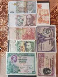 Colecție completa pesetas Spania,proprie,formata din 14 bancnote.