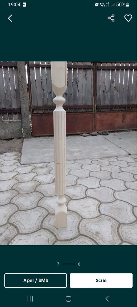 Balustri lemn, stalpi foisor, suporti flori