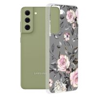 Husa Marble Series pentru Samsung Galaxy S21 FE, Bloom of Ruth Gray