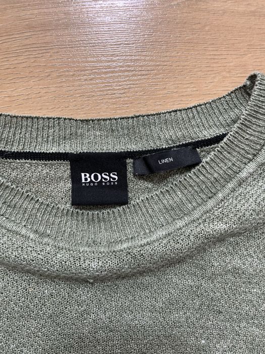 Hugo Boss Kasivol ленен пуловер размер М-L