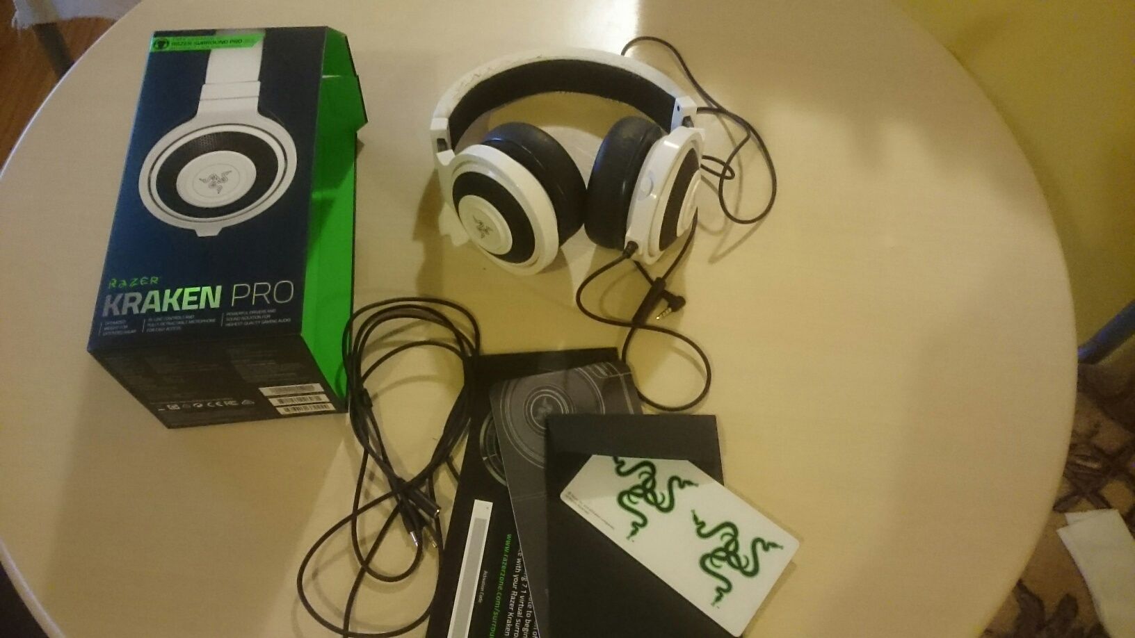 Headsets gaming Razer Kraken Pro 7.1 White.