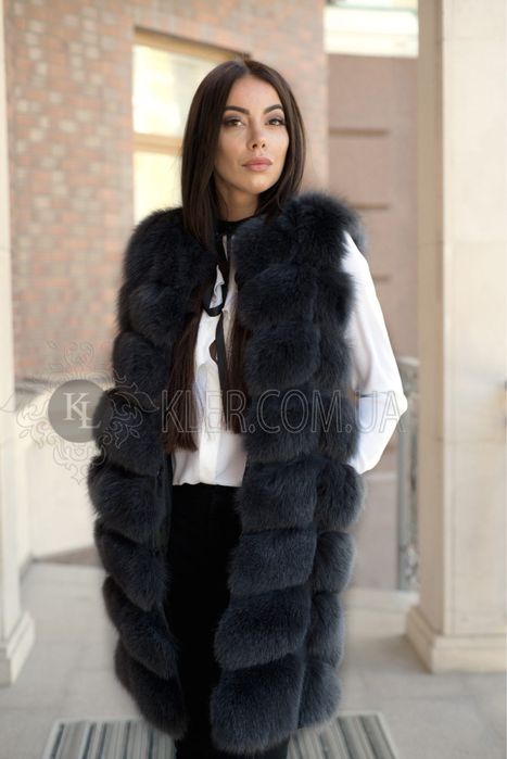 Жилетка песец размер 44.46.48