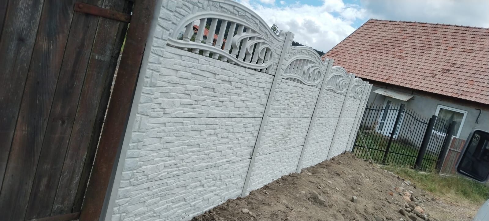 Gard beton cu sau fara montaj