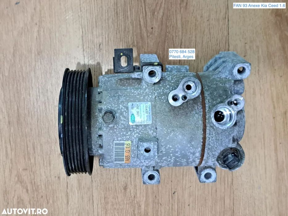 Compresor clima ac aer conditionat climatronic 6PK Original Kia Ceed 1.4 1.6, Cerato 1.6, Pro Ceed 1.4 1.6, Soul 1.6, Hyundai Elantra 5,6 1.6i i30 1.4 1.6