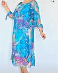 Made in Italy rochie matase lunga