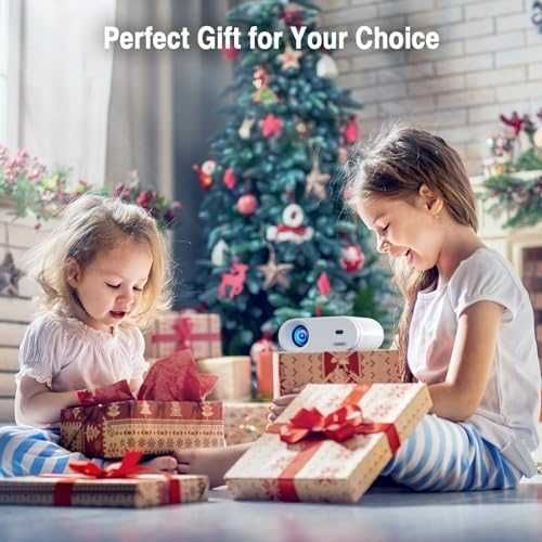 Нов Мини Проектор Full HD 1080P Портативен с Трипод за Домашно Кино