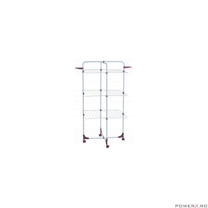 Uscator vertical pentru rufe, pliabil, pe roti, Inaltime 140 cm, 25 m