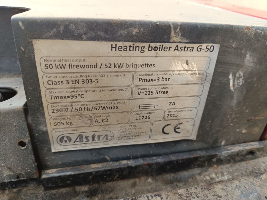 Centrala termica cu gazeificare Astra G50 Kw