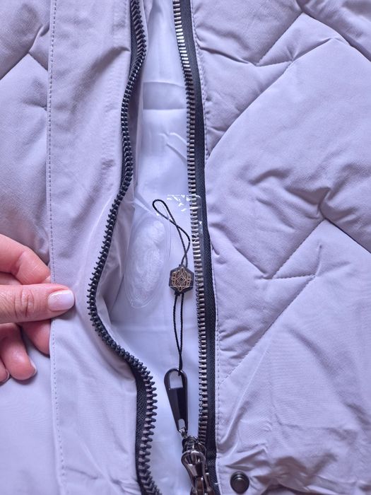 Geaca lunga cu blana naturala