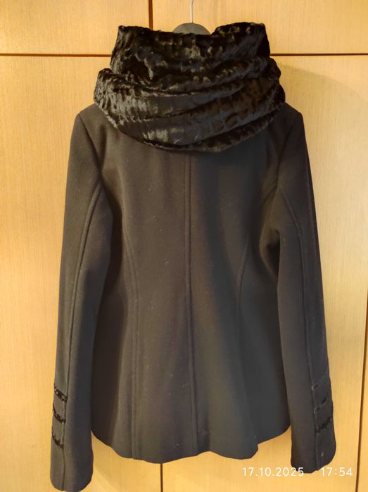 НОВО дамско луксозно турско палто ЧЕРНО р. М, СУПЕР евтино!