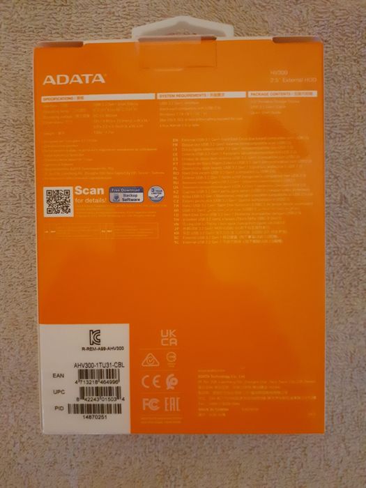 Hard Extern Slim ADATA 1 TB