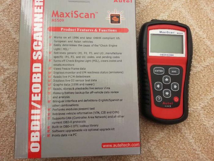 Interfata diagnoza auto AUTEL MaxiScan MS509 - OBD2 Produs NOU