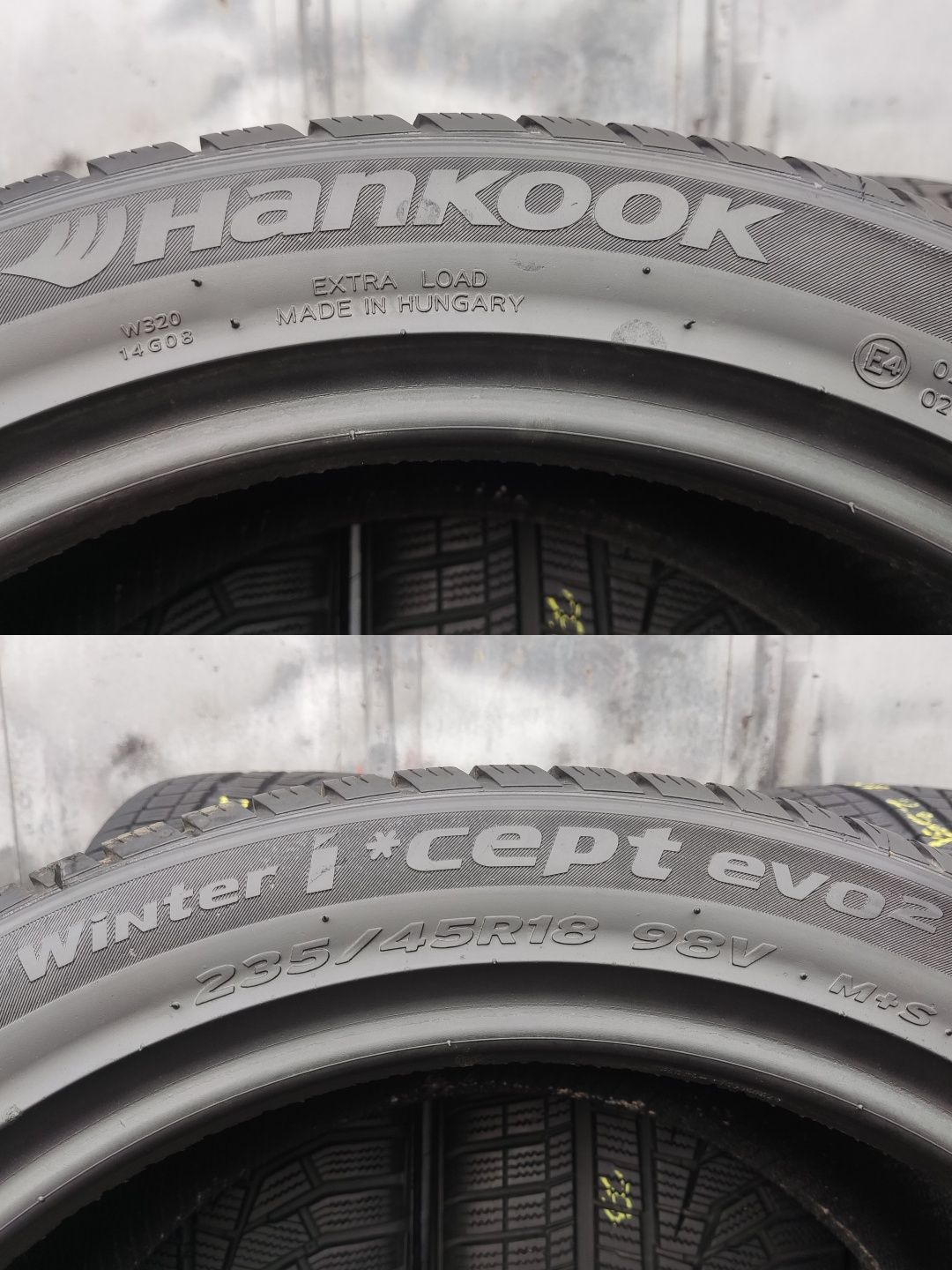 4бр. зимни гуми 235/45/18 Hankook Winter I*Cept Evo 2 
dot23
8.88мм
Мн