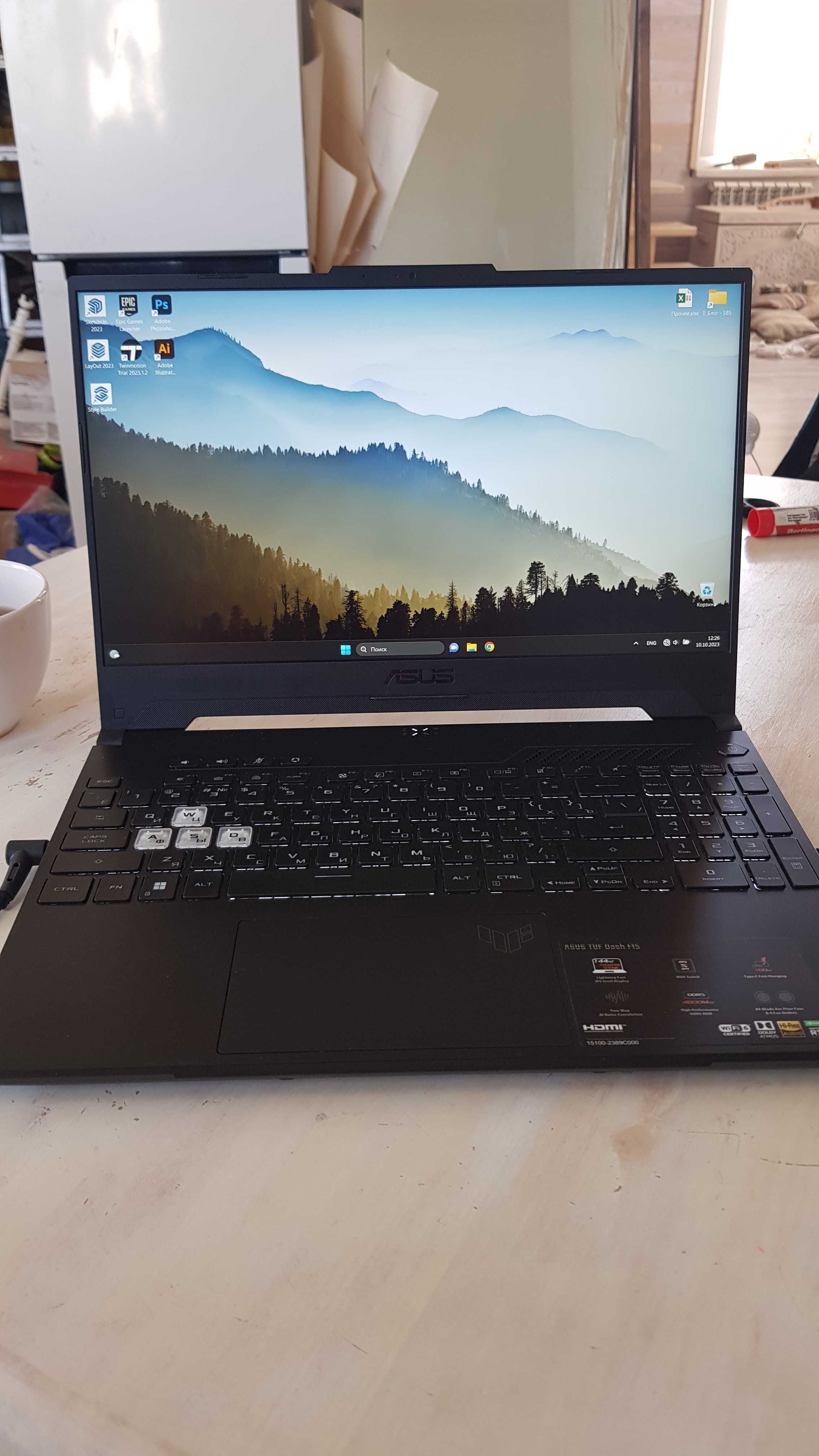 ASUS TUF F15 (Core i7 12650H, RAM 16GB DDR5, RTX3070 8GB)