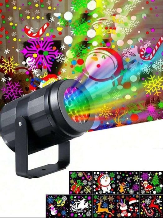 Коледен прожектор с снимки