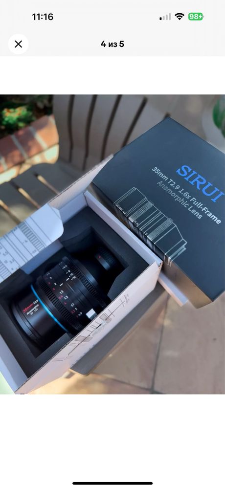 Sirui Venus 35mm T2.9 1.6x Full Frame anamorphic E mount новый упаковк