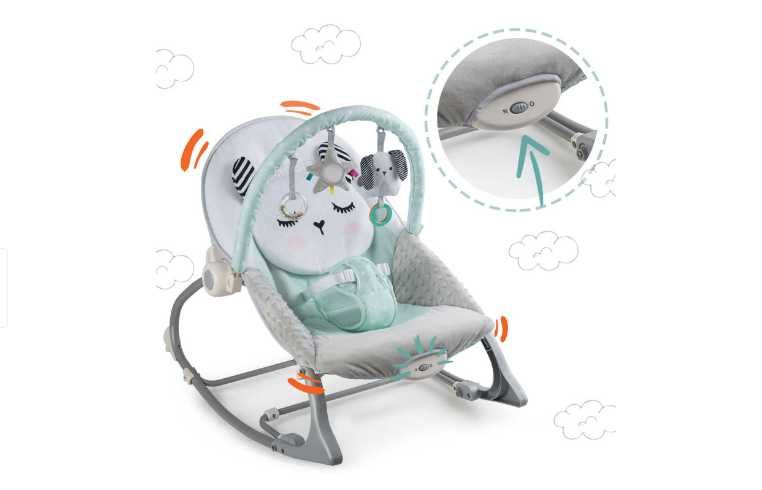 Balansoar si scaun 3 in 1 "ISP Kitty Sleep" 0-18kg, Menta