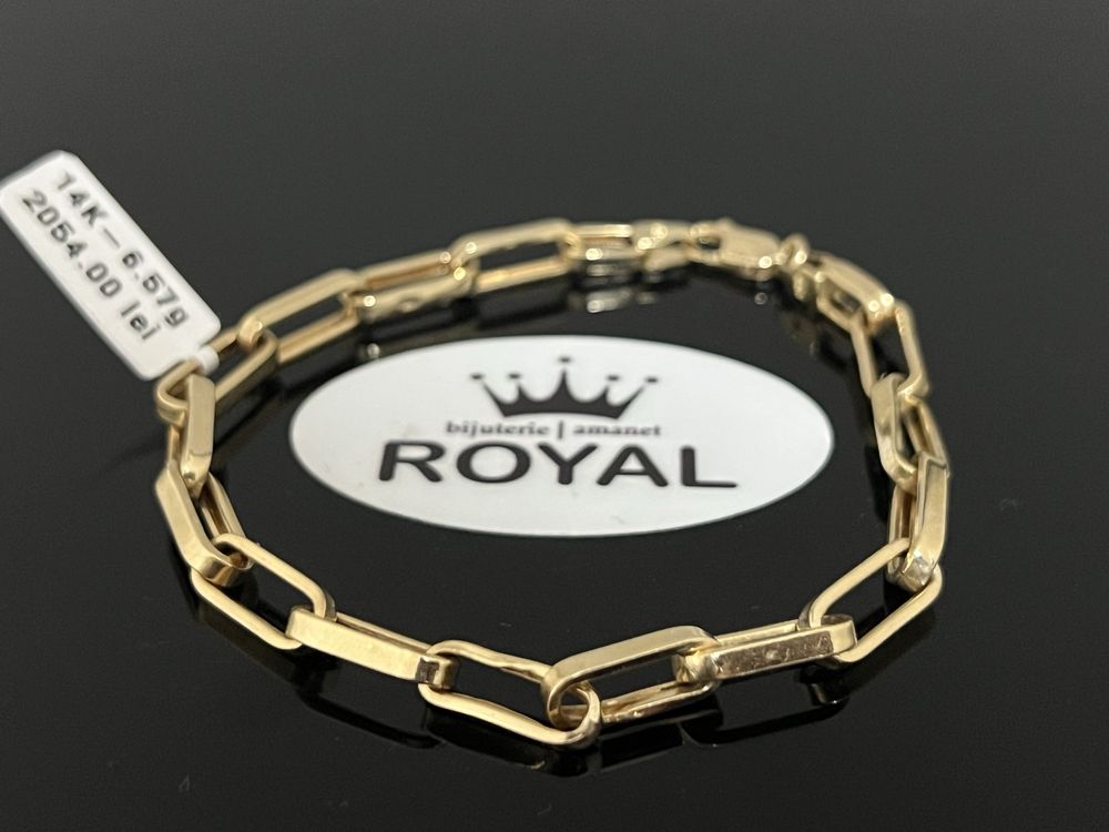 Bijuteria Royal CB : Bratara barbateasca aur 14k 6,57gr