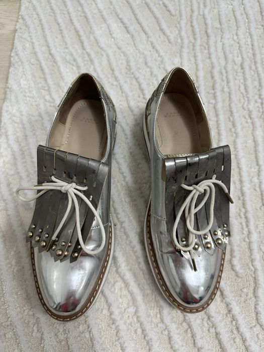 Pantofi casual Zara argintii