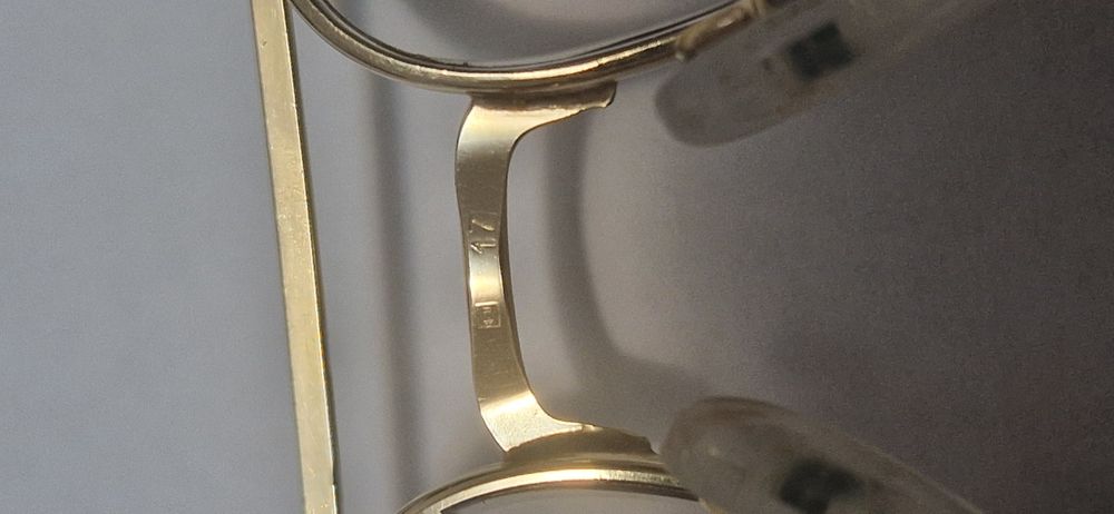 Rame ochelari Henry Jullien suflati cu aur.