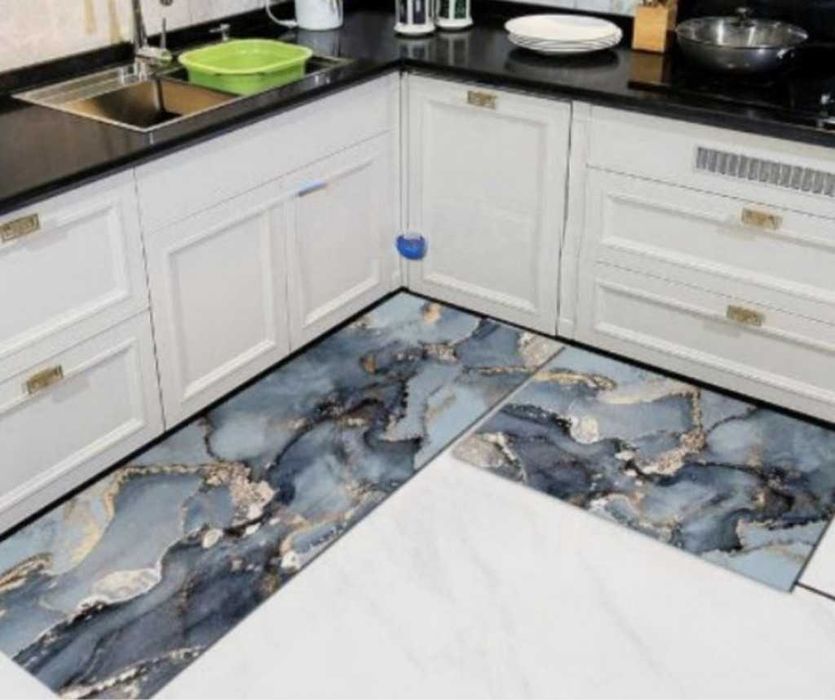 Комплект водоустойчиви противоплъзгащи постелки за кухня