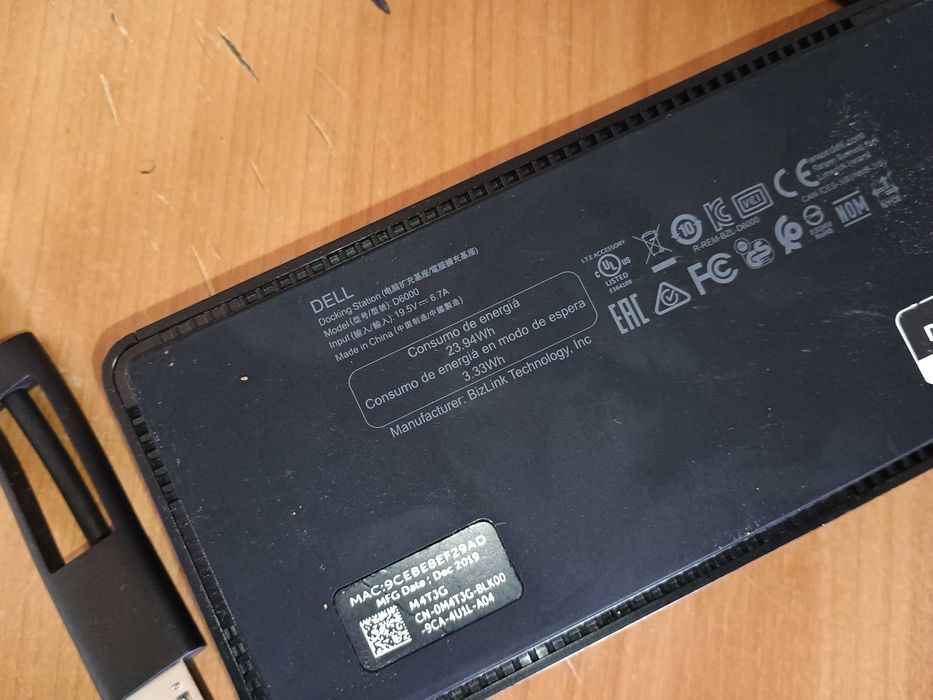 Dell D6000 - Stație de andocare (USB-C) + Adaptor 130W