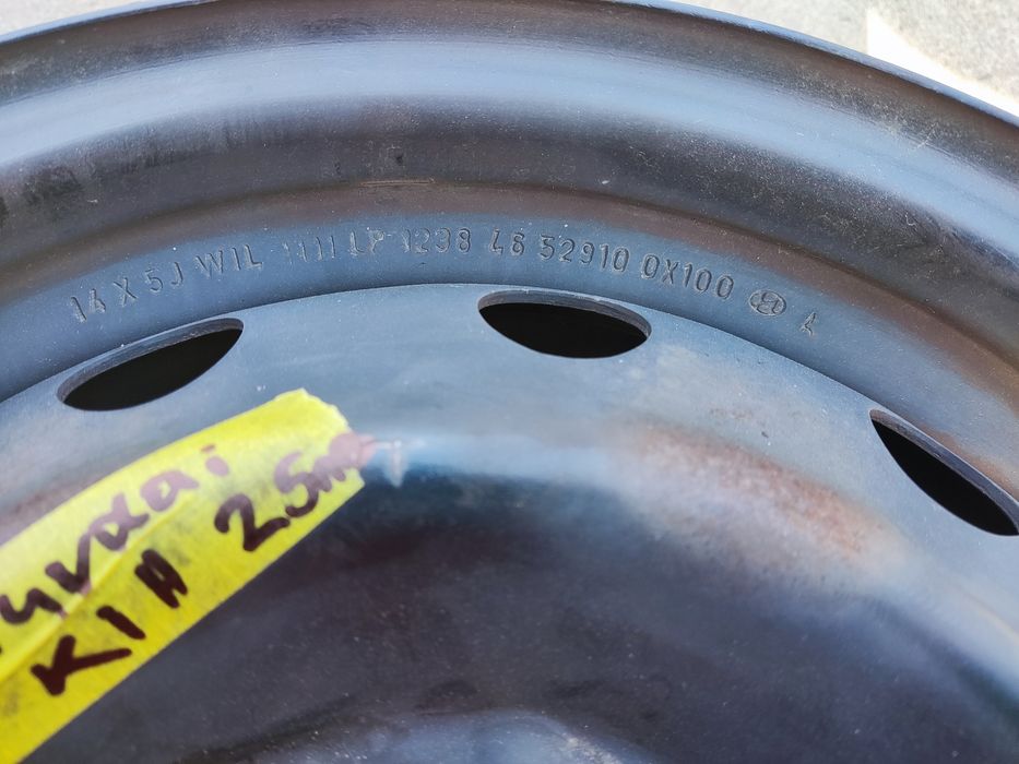 Оригинални джанти 14 ки 4x100 Hyundai Kia i10 i20