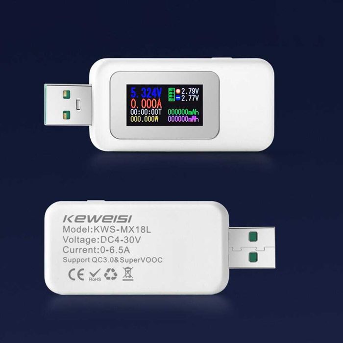 Мултифункционален USB тестер - KWS-MX18L