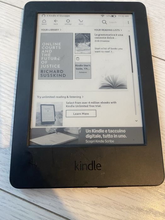 Ebook reader Kindle Amazon